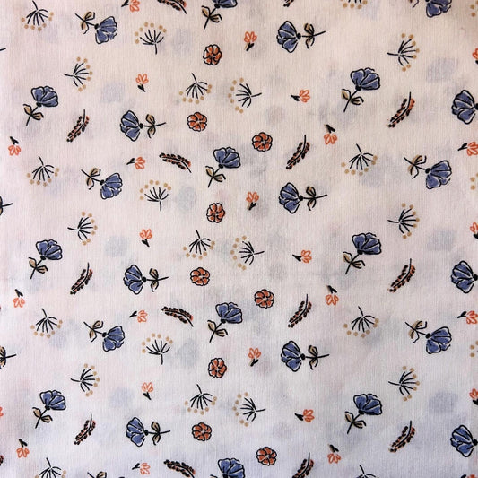 Blue baby flower bed sheet set