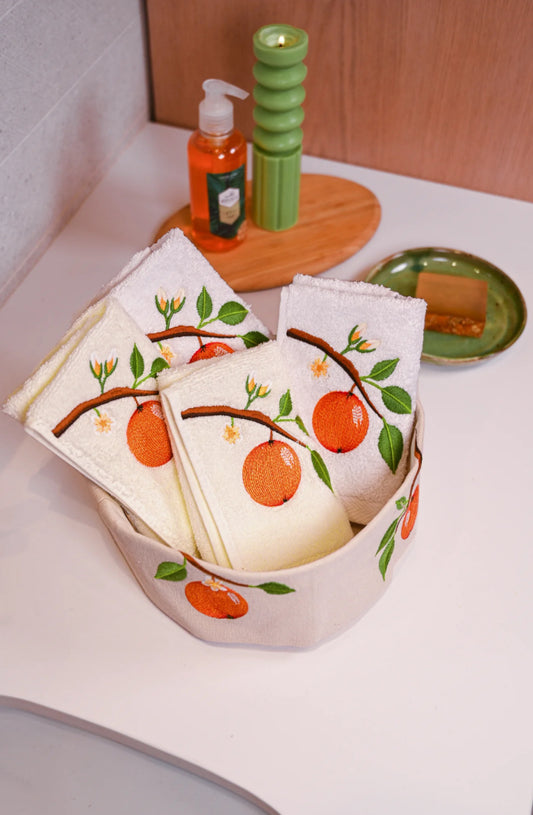 Citrus guest towels