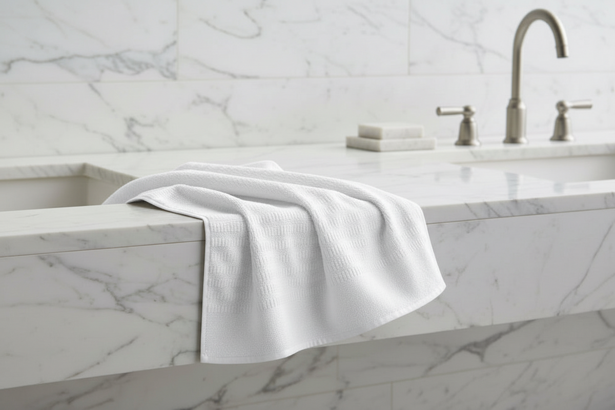 Stripped pattened towel
