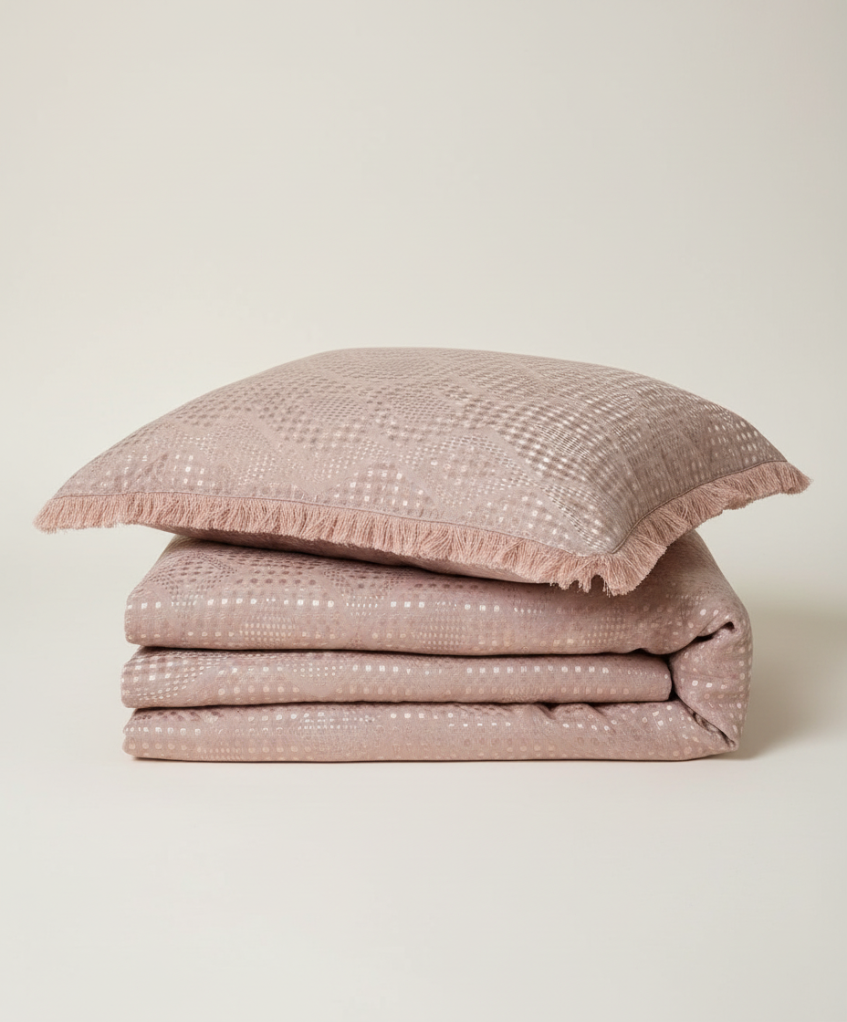 Diamond damask bed covers