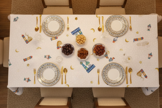 Colored mosque table cover