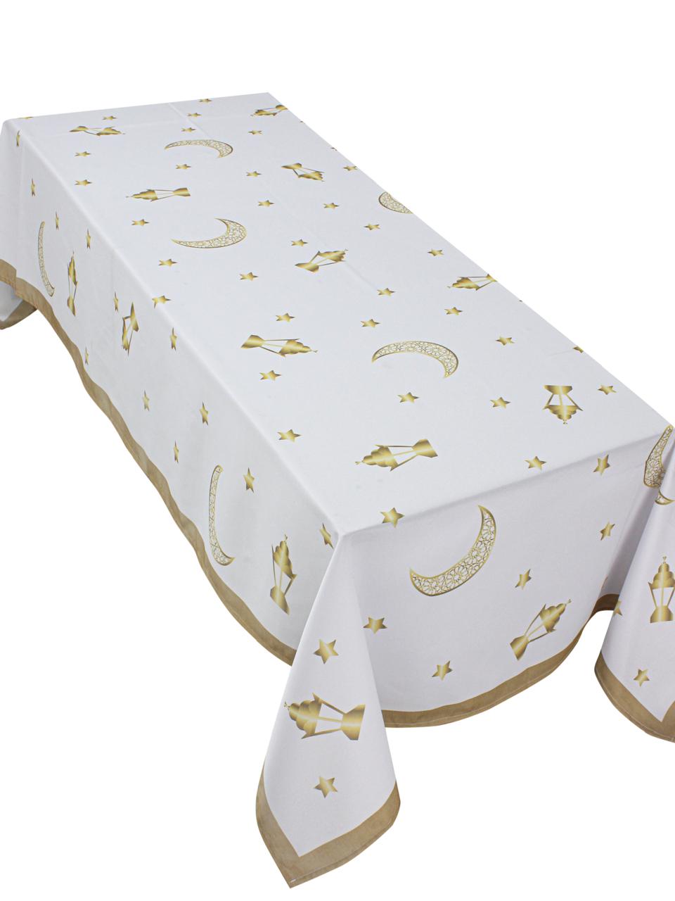 Golden lantern table cover