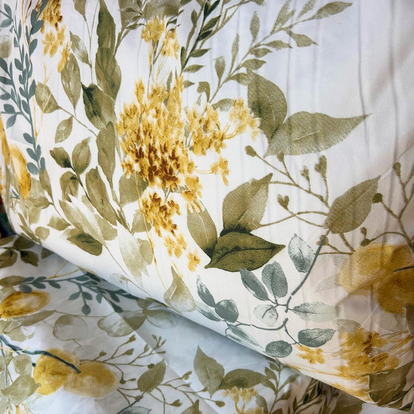 Green floral bedsheet set
