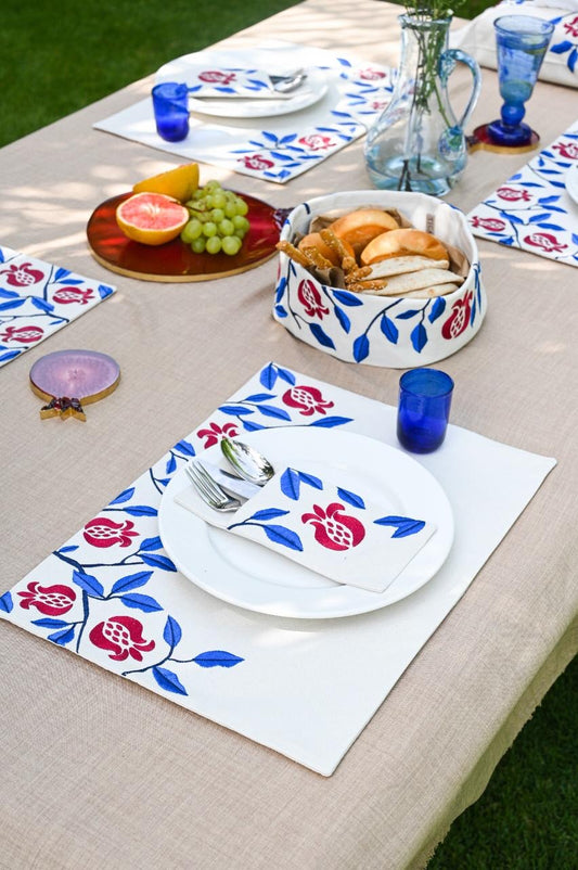 Pomegranate utensils pocket set