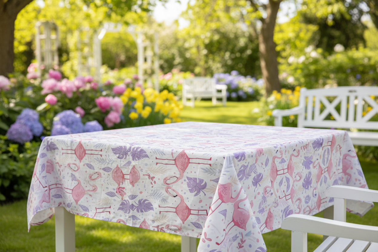 Flamingo table cover
