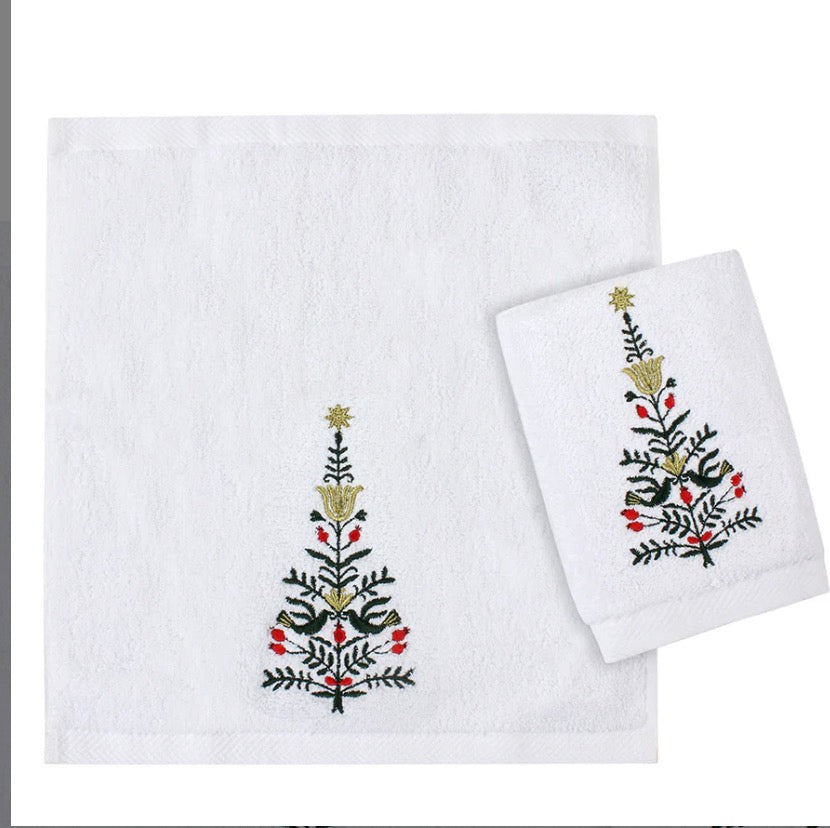 Peacefull Christmas guest towels