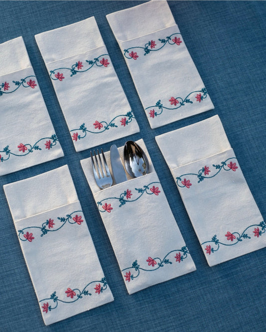 Spring blossom utensil pockets