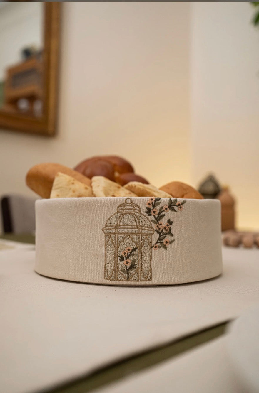 Blooming lanterns bread basket
