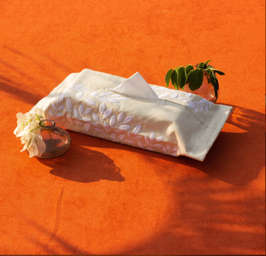 Summer leaves tissue cover
