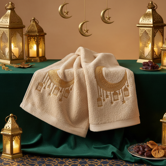 Crescent guest towels