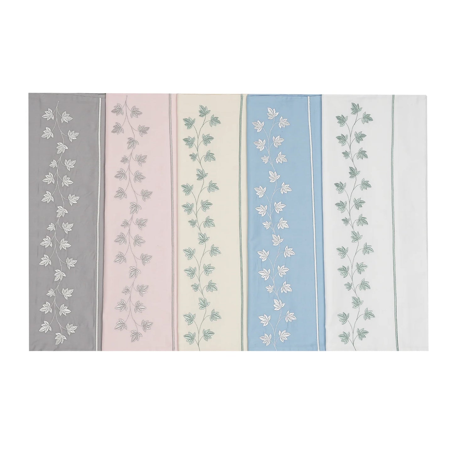 Green leaves bed cover
