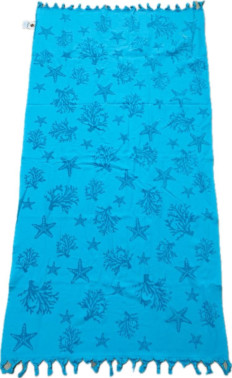 Turquoise beach towel