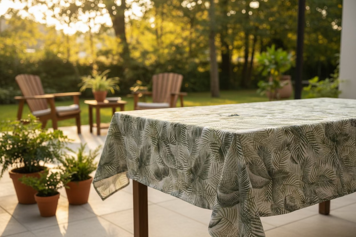 Palm tree water proof table cover