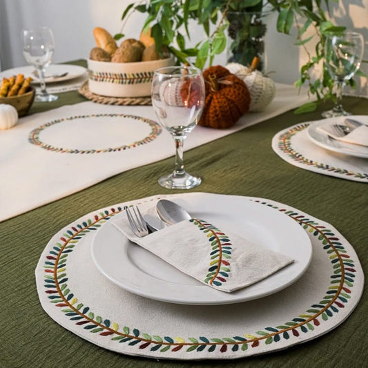 Fall Wreath cutlery pockets set