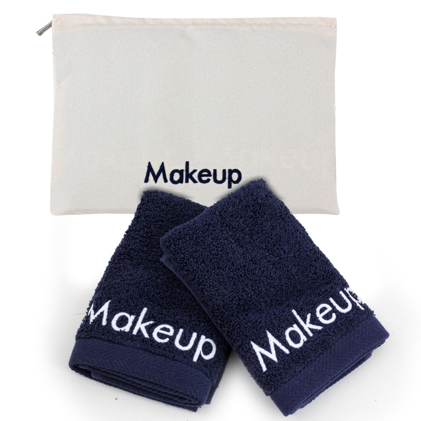 Make up towels with pouch