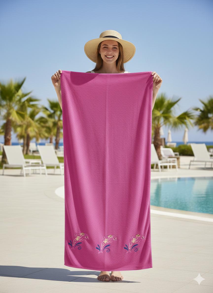 Dolphin beach towel