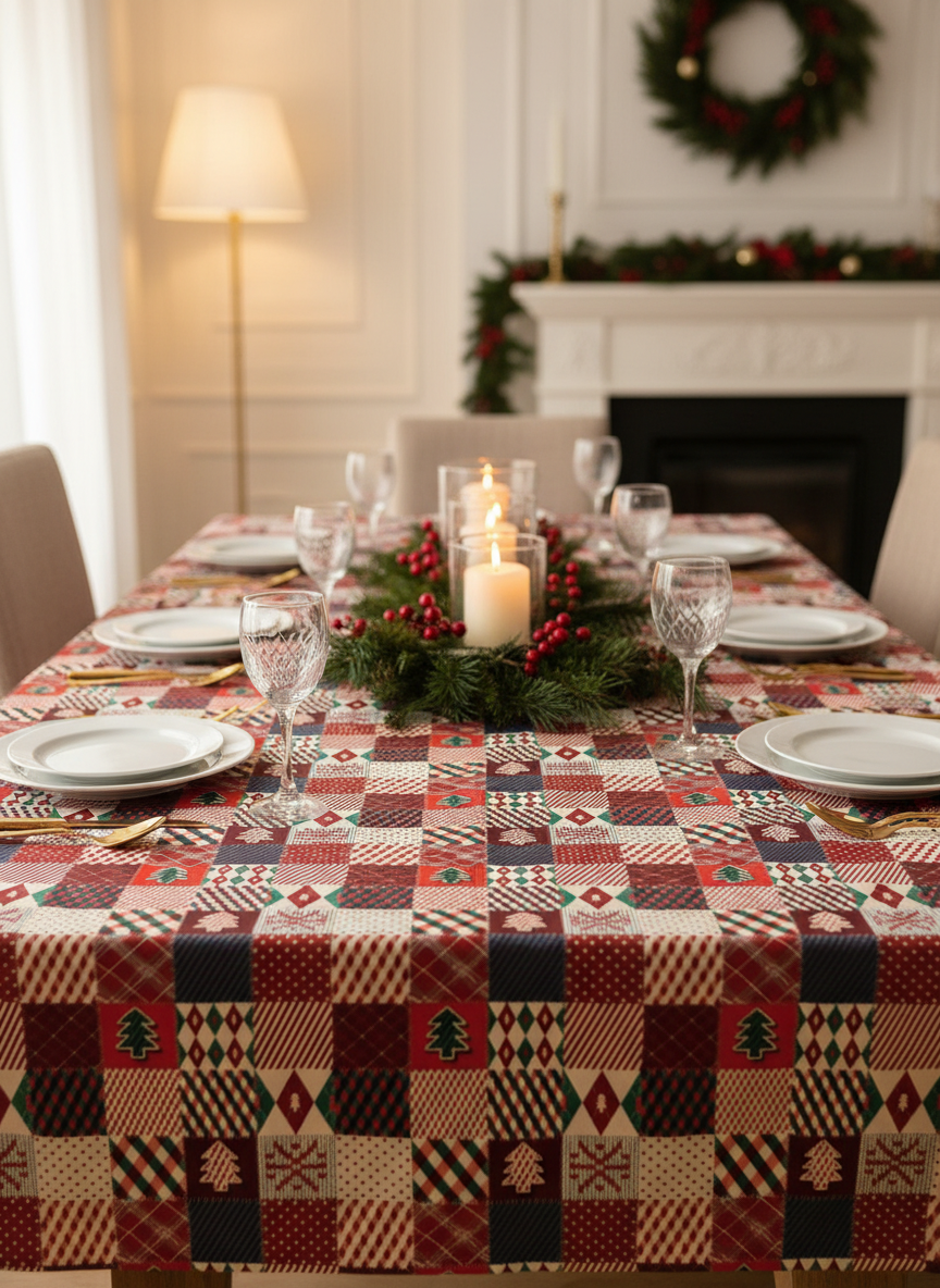 Patchwork table cover