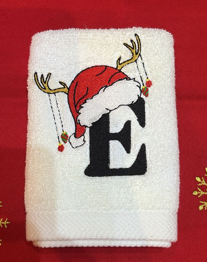 Alphabet Christmas towels
