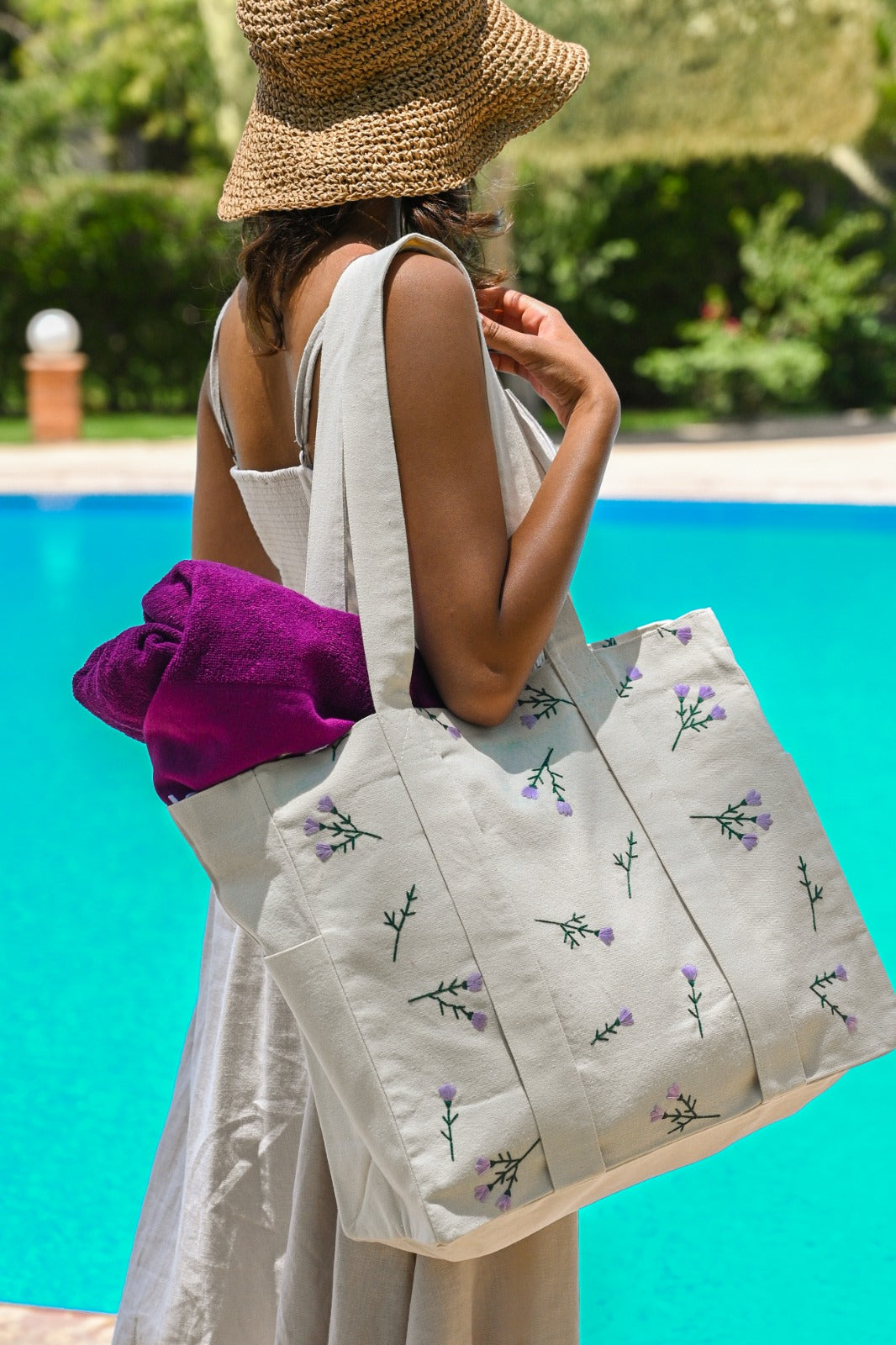Lavender tote bag