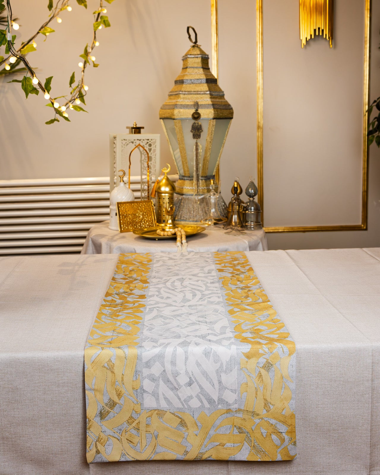 Chic calligraphy runner