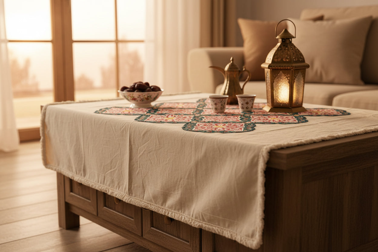 Khayameya coffee table cover