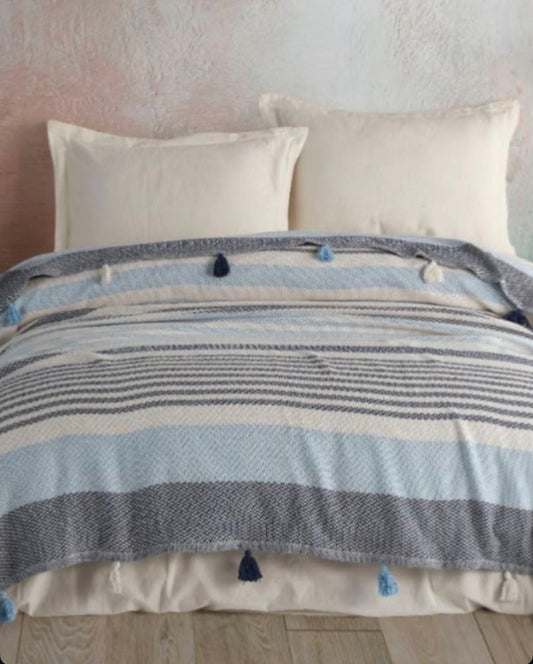Woven cotton blanket