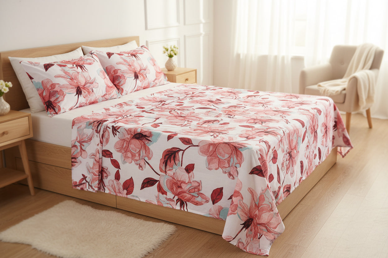 Printed bed sheet set