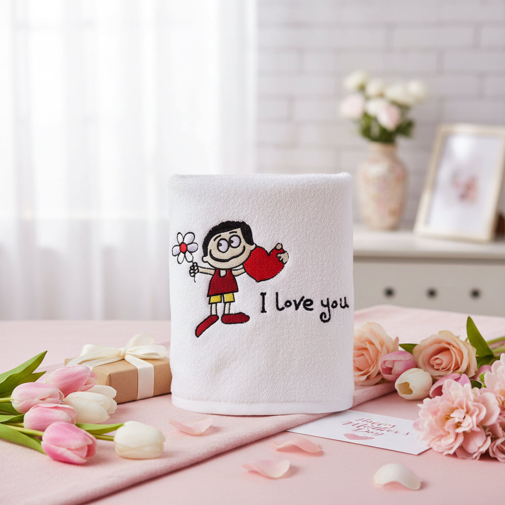 I love you towel