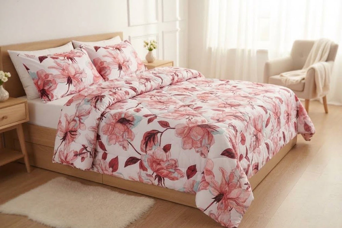 Red Flower duvet set