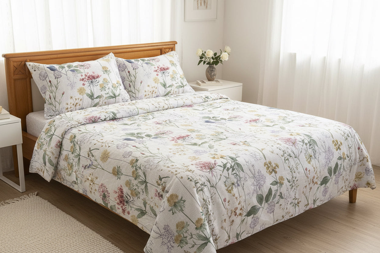 Printed bed sheet set