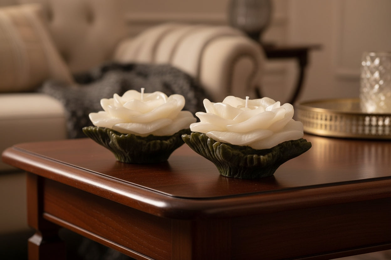 Flower candle