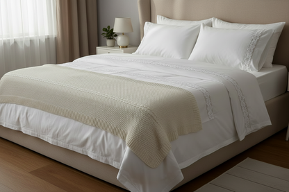 Flower vein bed sheet set