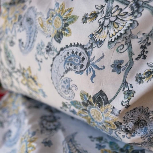 Blue paisley bedsheet sets