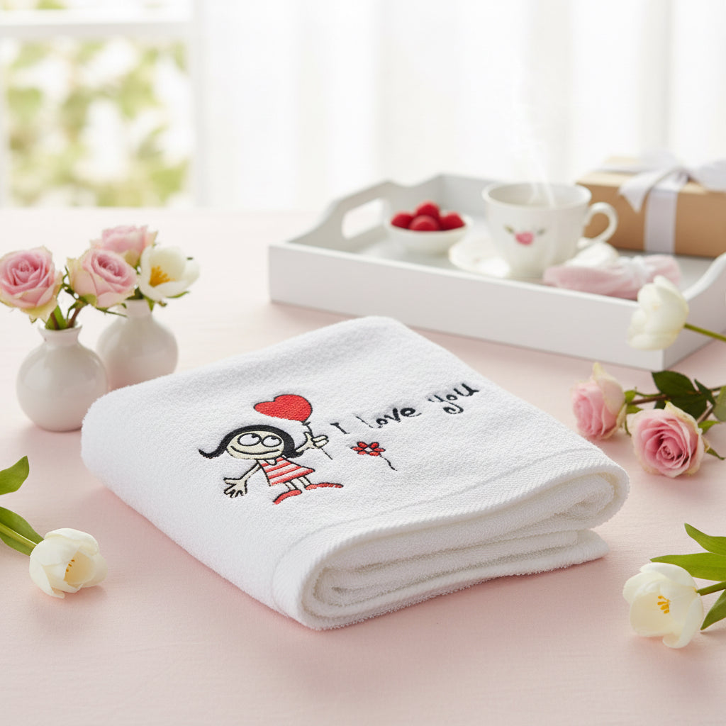 I love you towel