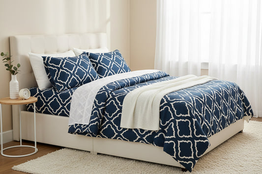 Printed bed sheet set