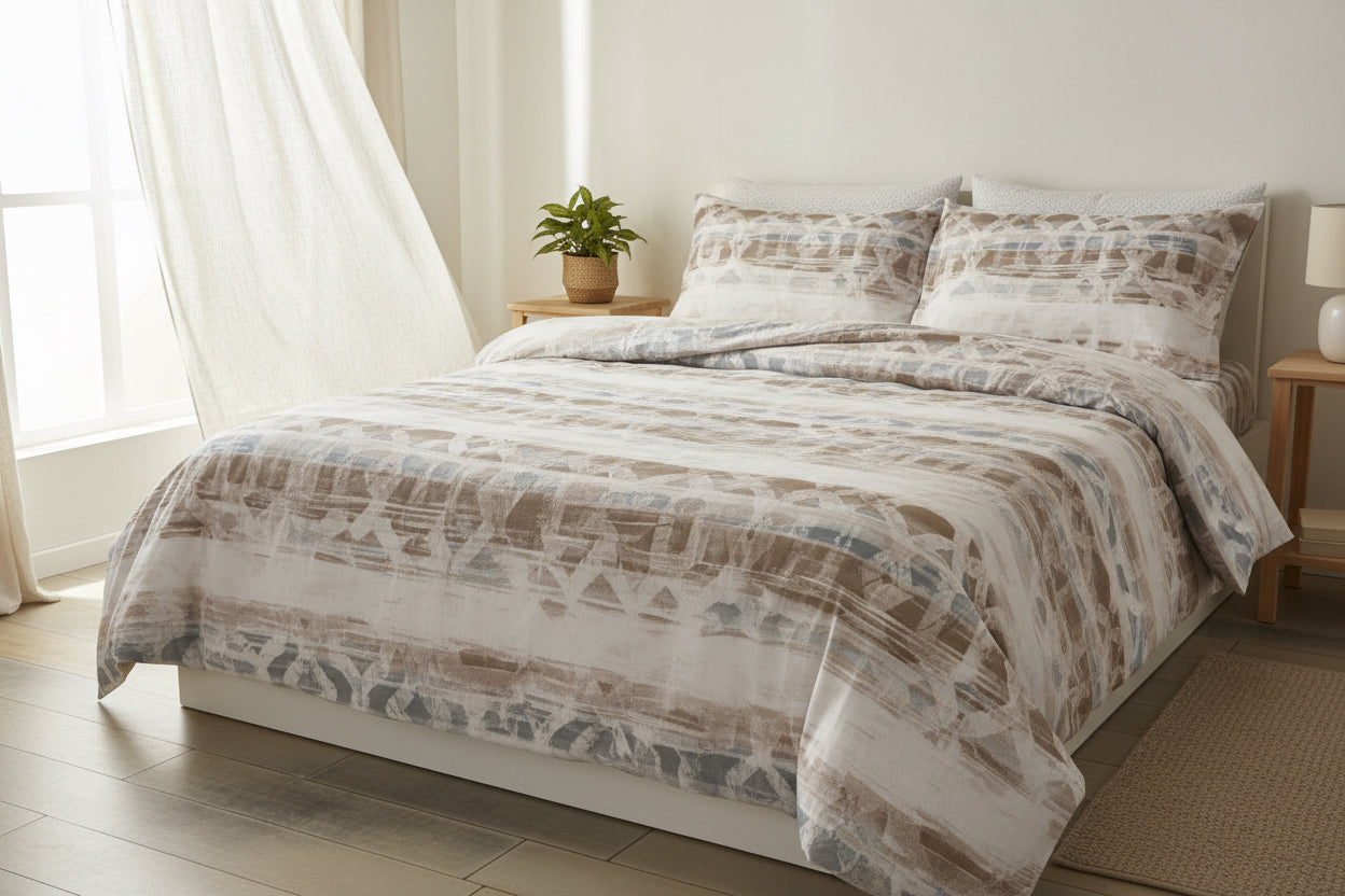 Printed bed sheet set