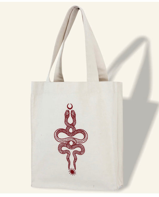 Eclipse serpent tote bag