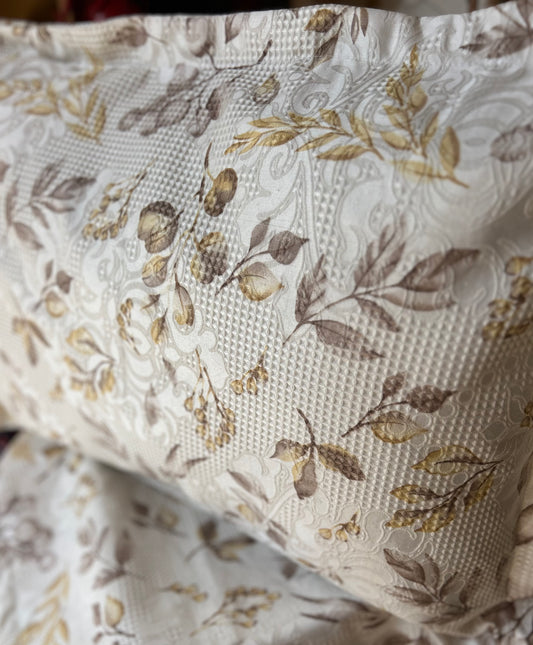 Leaves printed coverta