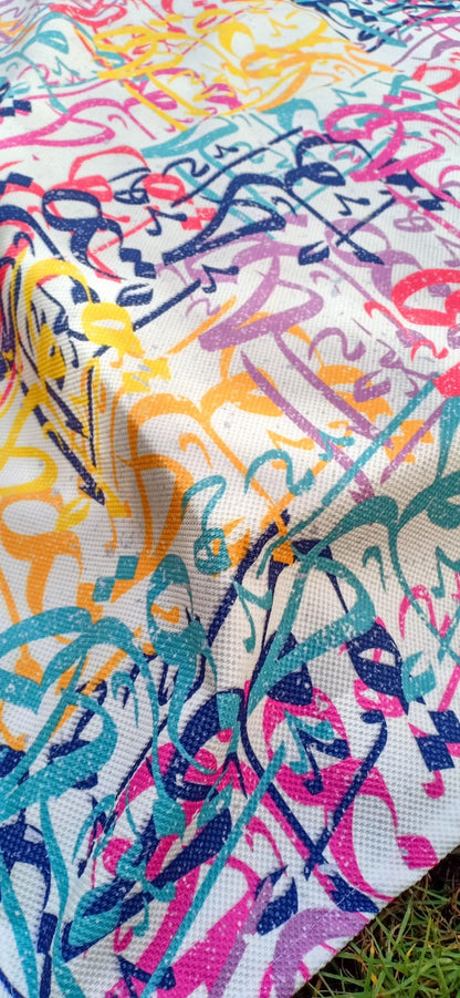 Arabic calligraphy table cover