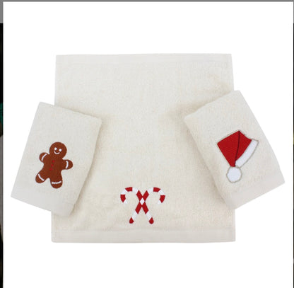 Holiday cheers guest towels
