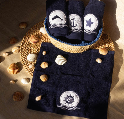 Sailors guest towels set
