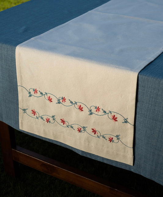 Spring blossom table runner