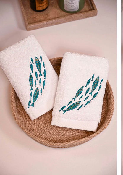 Marine Melody Guest Towels