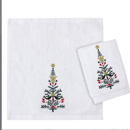 Peacefull Christmas guest towels