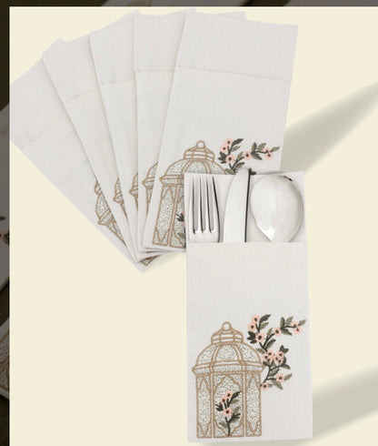 Blooming lantern utensils pockets