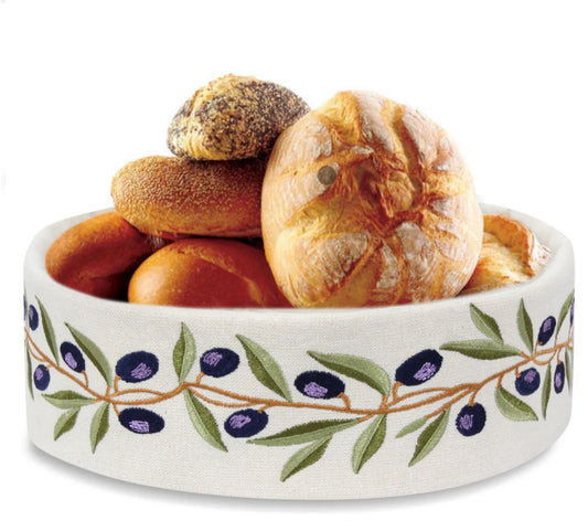 Olive branch bread basket