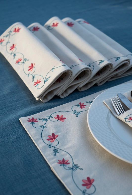 Spring blossom placemats set