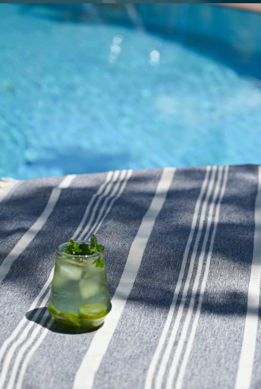 Stripped hamam towel
