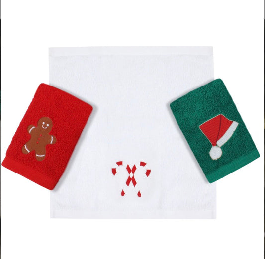 Holiday cheers guest towels