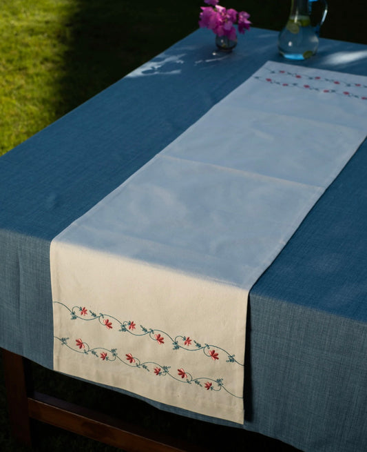Spring blossom table runner